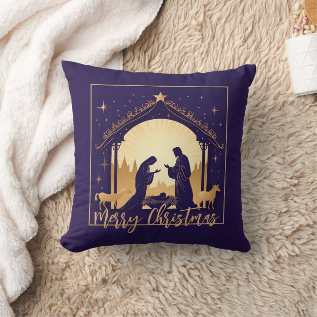 Coussin Crèche de Noël (Couverture)