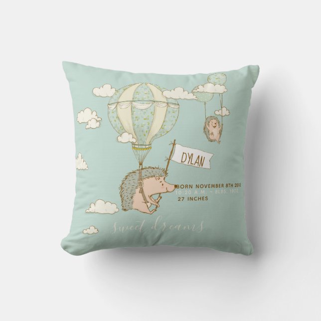 Coussin Crèche mignonne de stat de naissance de rêves doux (Recto)