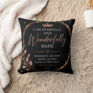 Coussin Créé avec Crainte et Admiration Foi