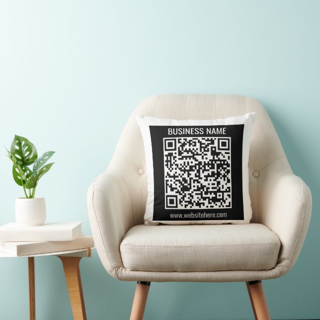 Coussin Créer un code QR moderne instantanément (Chaise)