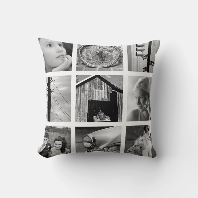 Coussin Créer-Votre-Propre carreau de collage de photo (Recto)