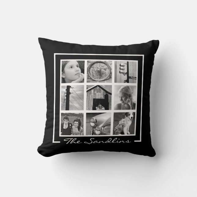 Coussin Créer-Votre-Propre carreau de collage de photo (Recto)