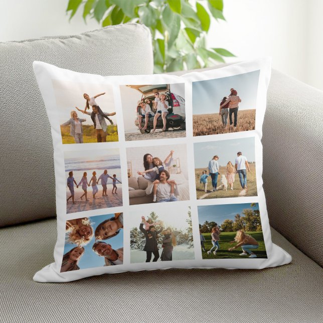 Coussin Créez votre propre Carré de collection photo moder (Créateur téléchargé)