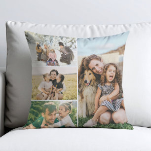Coussin Créez votre propre collage de 4 photos