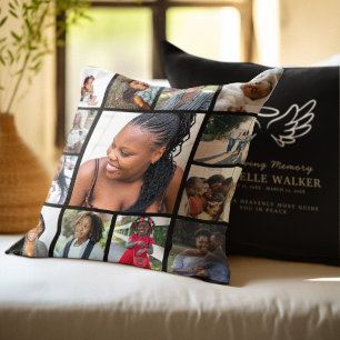 Coussin Créez votre propre collection de photos 13 funérai
