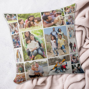 Coussin Créez votre propre collection de photos 18 images