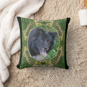 Coussin Créez votre propre image cadre en herbe d'été