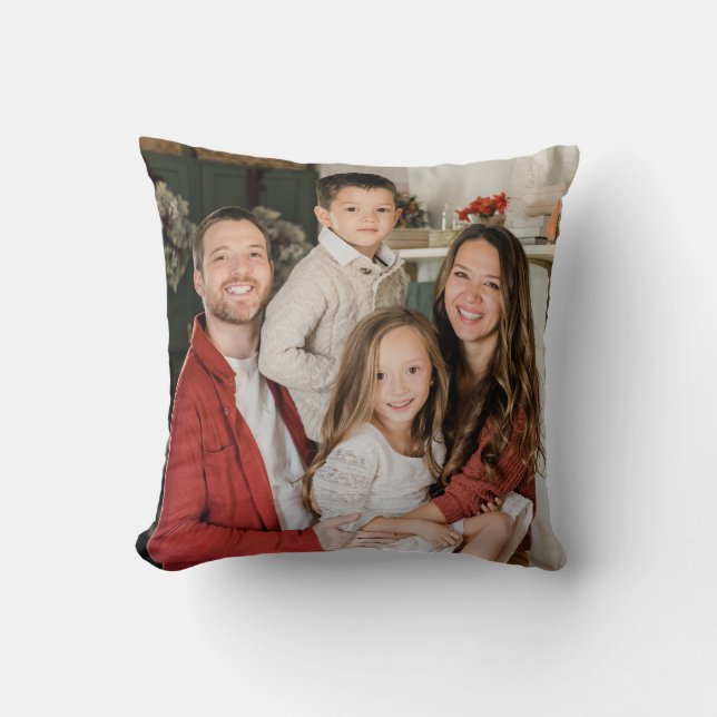 Coussin Créez Votre Propre Photo Double Face Personnalisée (Recto)