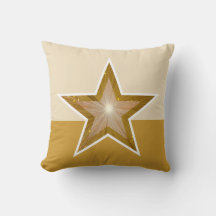 Crème d'or carré de l'oreiller "Gold" Star