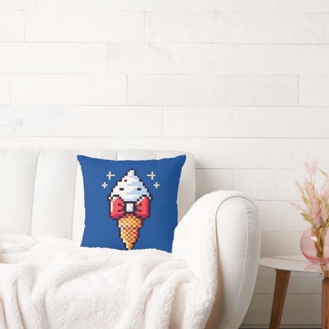 Coussin Crème glacée Dapper - Jote Pixel Art Dessert Desig (Canapé)