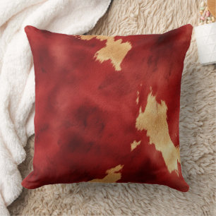 Coussin Crème rouge Or Vachette du Sud-Ouest