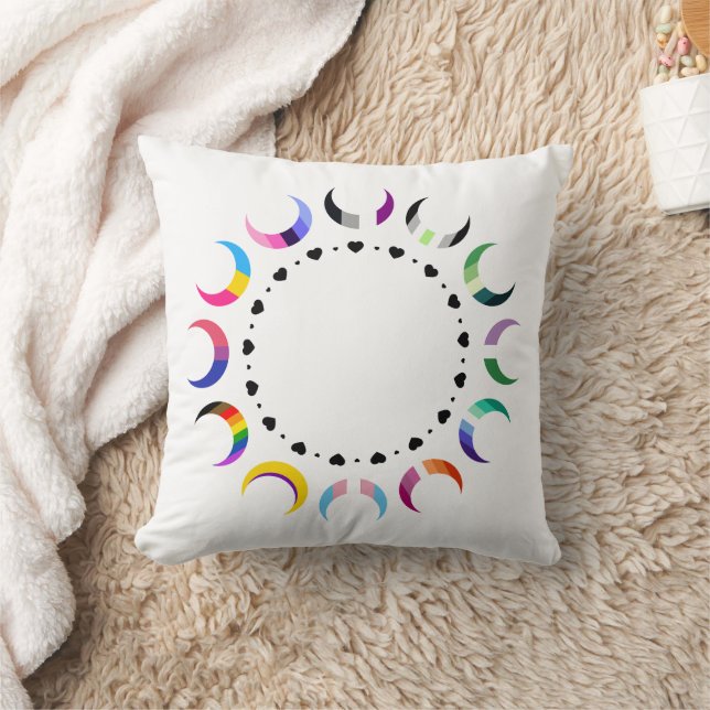 Coussin Crescent Pride Lunes et Bague Coeur (Couverture)