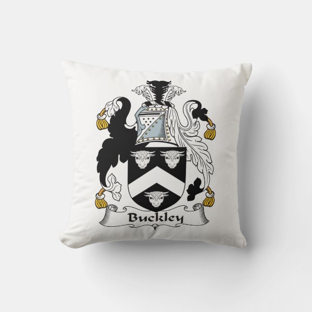 Coussin Crête de famille de Buckley (Recto)