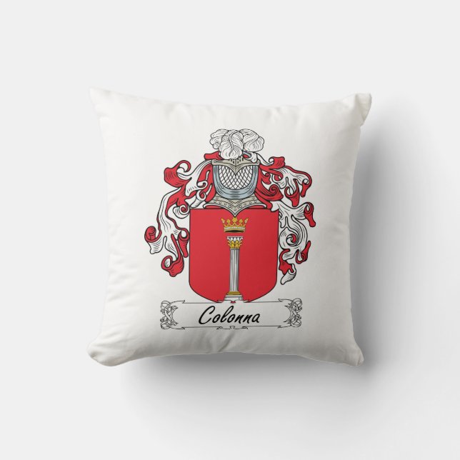 Coussin Crête de famille de Colonna (Recto)