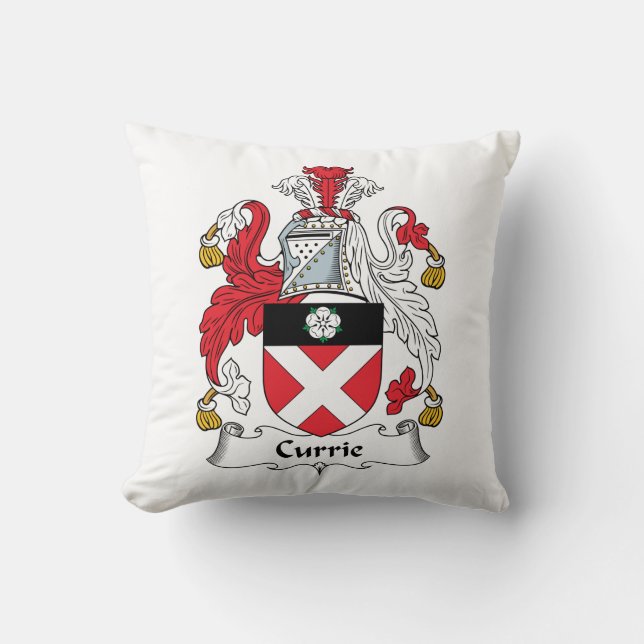Coussin Crête de famille de Currie (Recto)