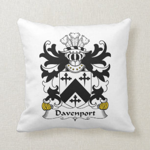 Coussin Crête de famille de Davenport