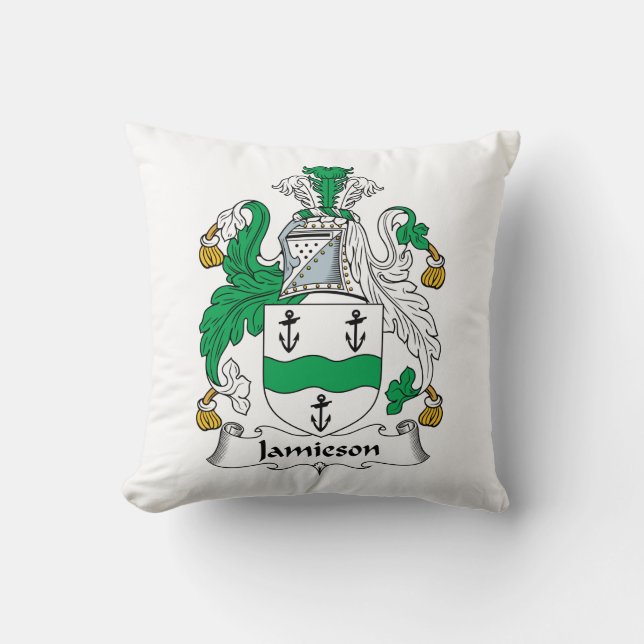 Coussin Crête de famille de Jamieson (Recto)
