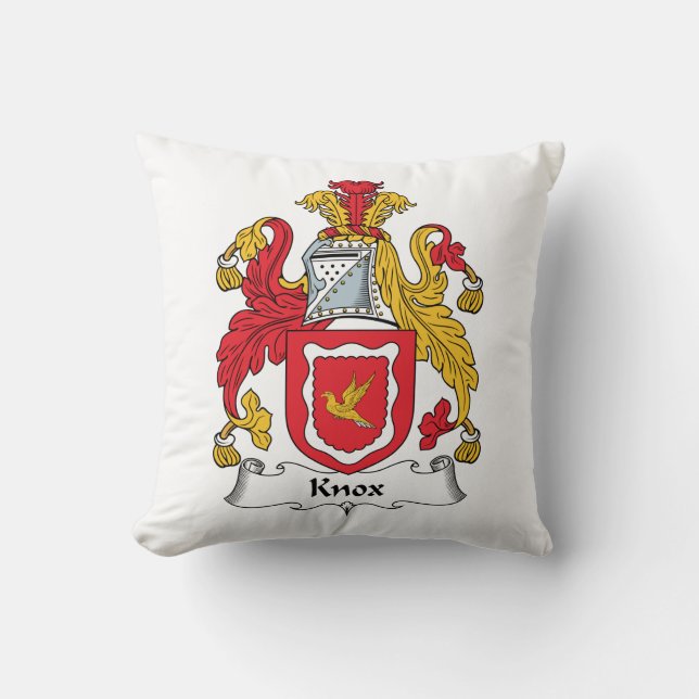 Coussin Crête de famille de Knox (Recto)