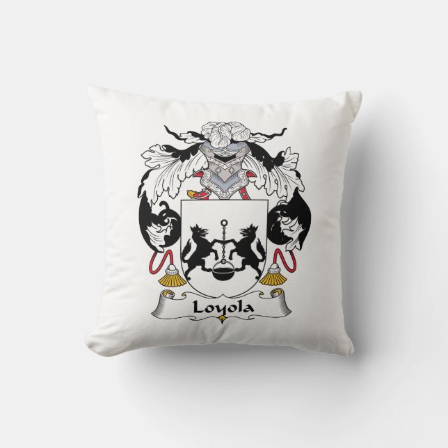Coussin Crête de famille de Loyola (Recto)