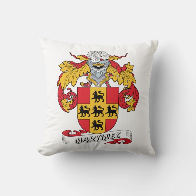 Coussin Crête de famille de Martinez (Recto)