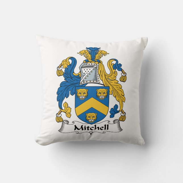 Coussin Crête de famille de Mitchell (Recto)