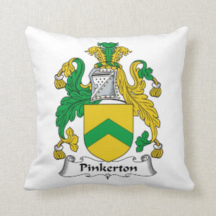 Coussin Crête de famille de Pinkerton