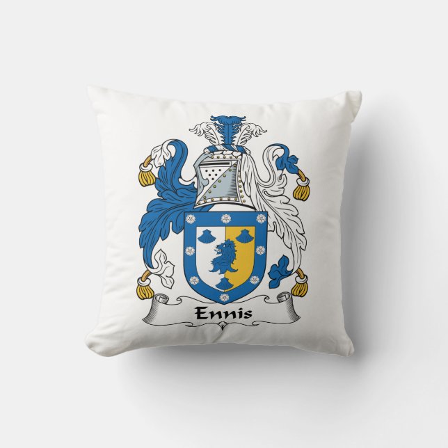Coussin Crête de famille d'Ennis (Recto)