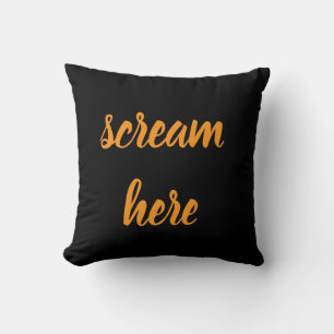 Coussin Crier ici