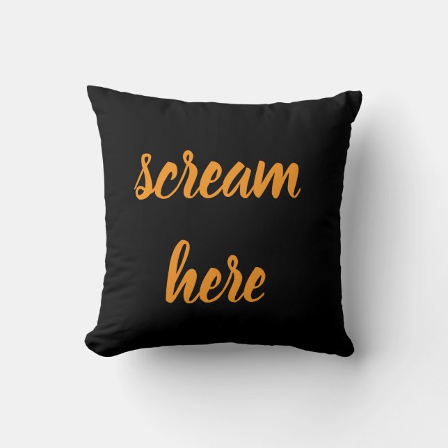 Coussin Crier ici (Recto)