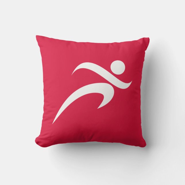 Coussin Crimson Red Running (Recto)