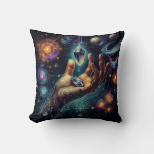 Coussin Cristal céleste dans la spacy Palm Galaxy