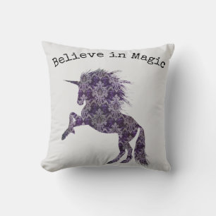 Coussin Croire en la licorne magique