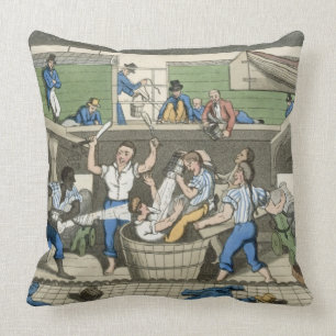 Coussin Croisement de la ligne, plat 'des aventures de J