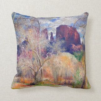 Coussin Croisement rouge de roche