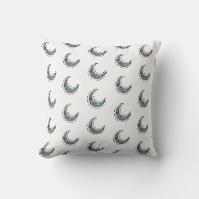 Coussin Croissant argenté (Recto)