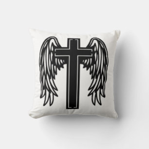 Coussin Croix avec ailes 