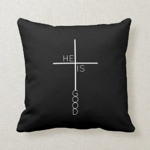 Coussin Croix chrétienne minimaliste moderne Abstrait