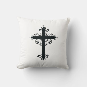 Coussin Croix sculptée décorative de luxe
