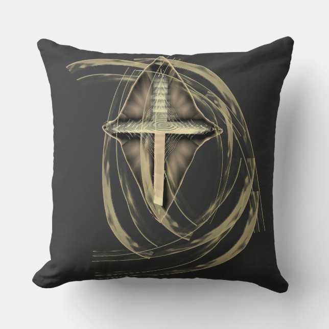 Coussin Cross T shirt Christian Design (Recto)