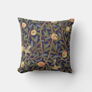 Coussin Cru d'oiseau et de grenade de William Morris