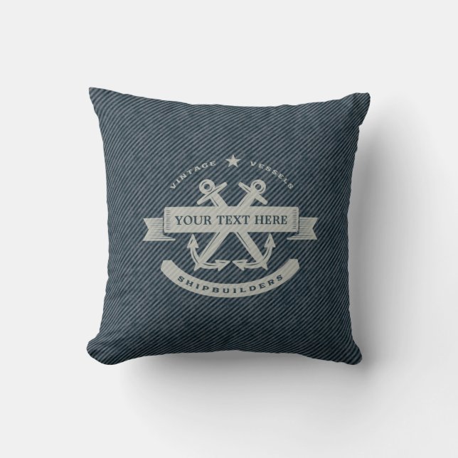 Coussin Cru nautique (Recto)