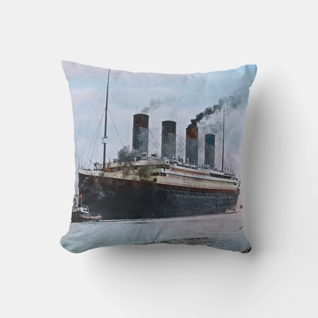 Coussin Cru titanique 1912 de voyage de RMS Southampton (Recto)