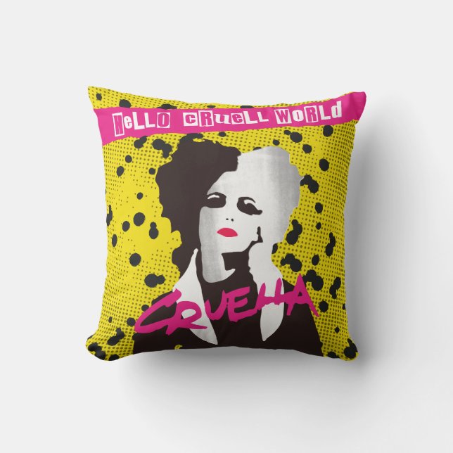 Coussin Cruella| Hello Cruell World Ranscil Art (Recto)