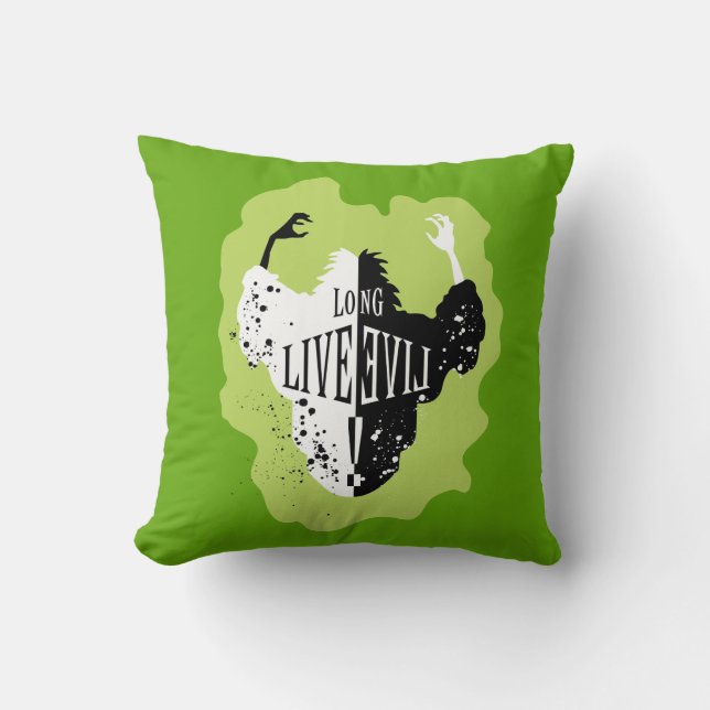 Coussin Cruella - Vive le mal (Recto)