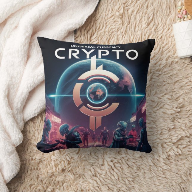 Coussin Crypto Planet (Couverture)