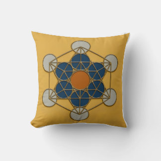 Coussin Cube de Metatron Géométrie sacrée Jeu d'oreiller