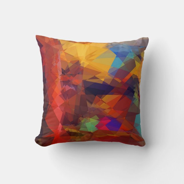 Coussin Cubisme art Abstrait | Motif géométrique moderne 2 (Recto)