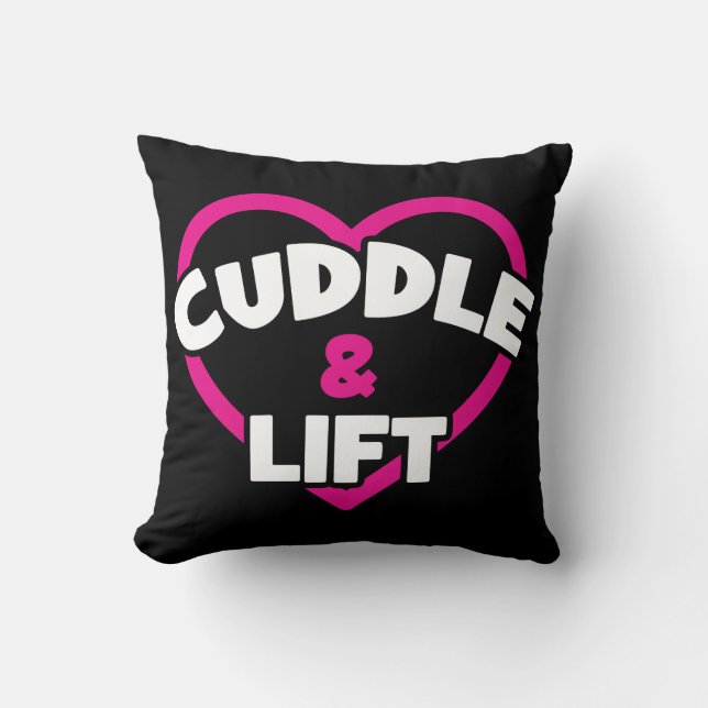 Coussin Cuddle and Lift - Funny Novelty Weight Lifting Gym (Recto)