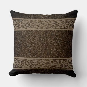 Coussin Cuir Brown