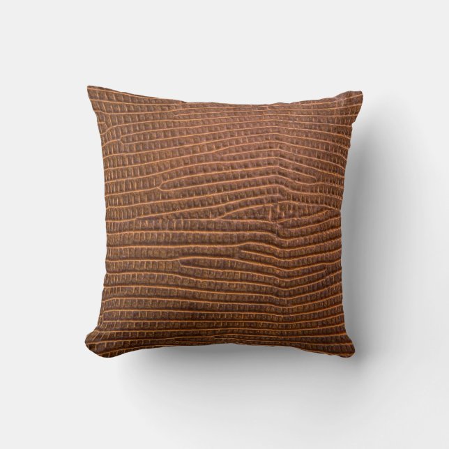 Coussin cuir Brown comme fond de texture, cuir, peau, (Recto)